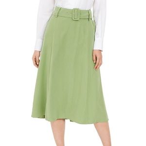 NEW Alfani Belted A-Line Skirt